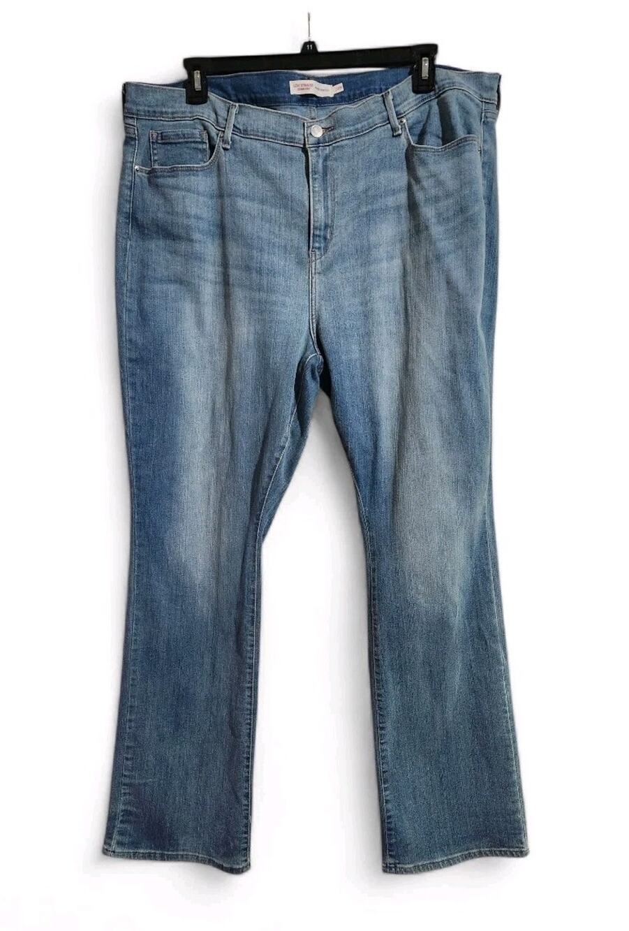 Levi Strauss Signature Jeans Women's 24W (44x33) Blue Mid-Rise Boot Cut Classic